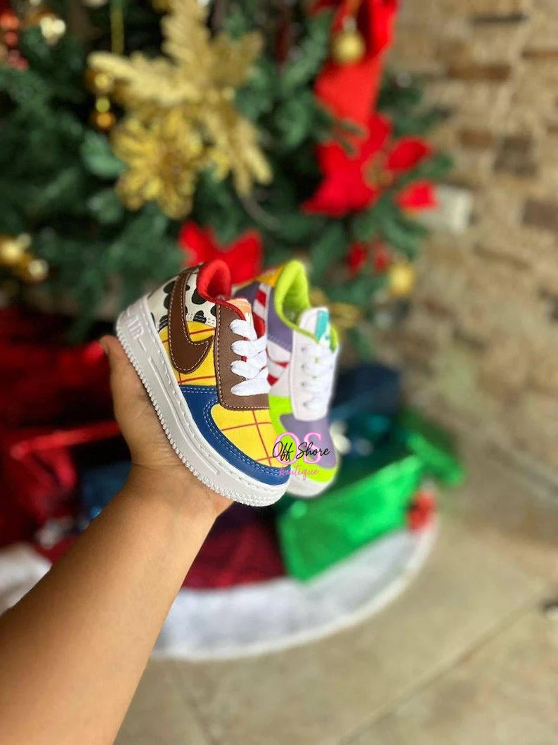 Woody & Buzz LightYear Air Force 1s