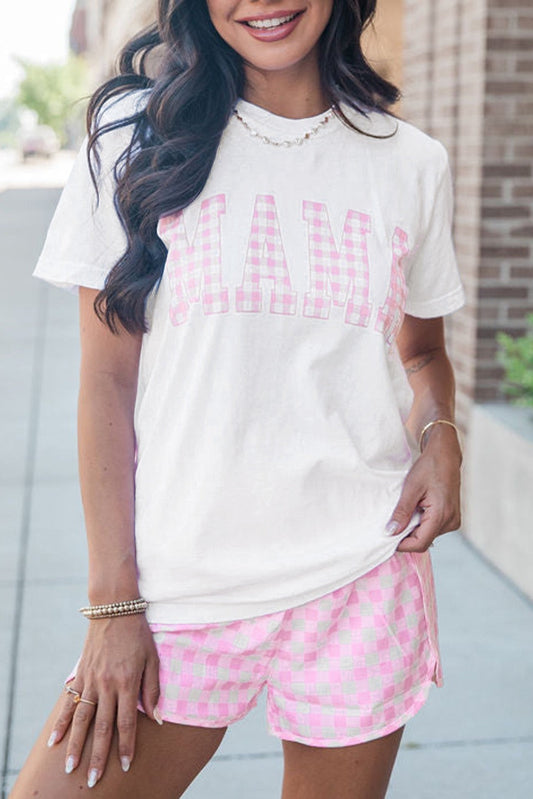 Pink Checkered Mama Set LT