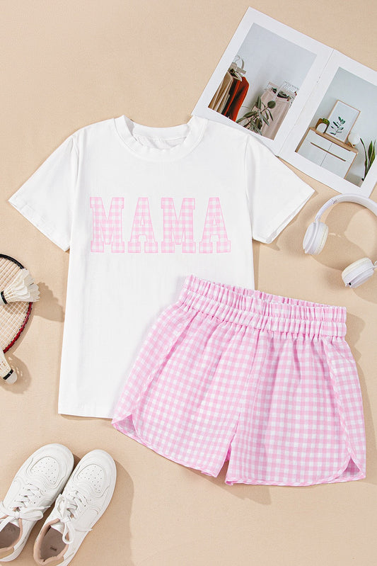 Pink Checkered Mama Set LT