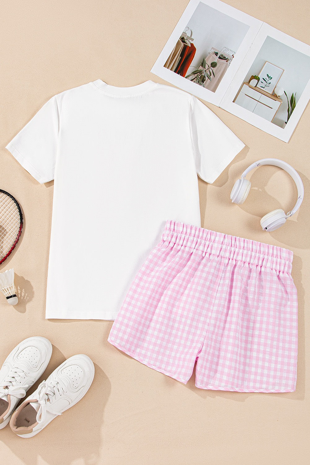 Pink Checkered Mama Set LT