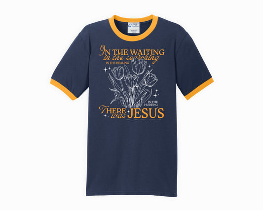 In the Waiting | Graphic Ringer Tee | Christian Religious Wear
