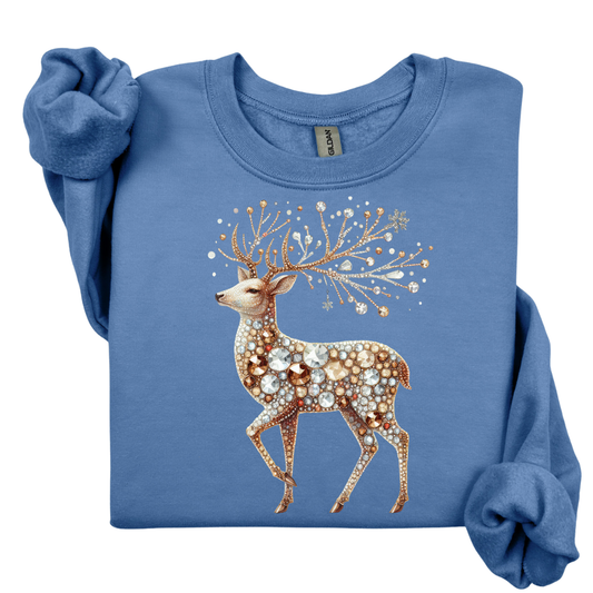 Rhinestone--Reindeer Sweatshirt.