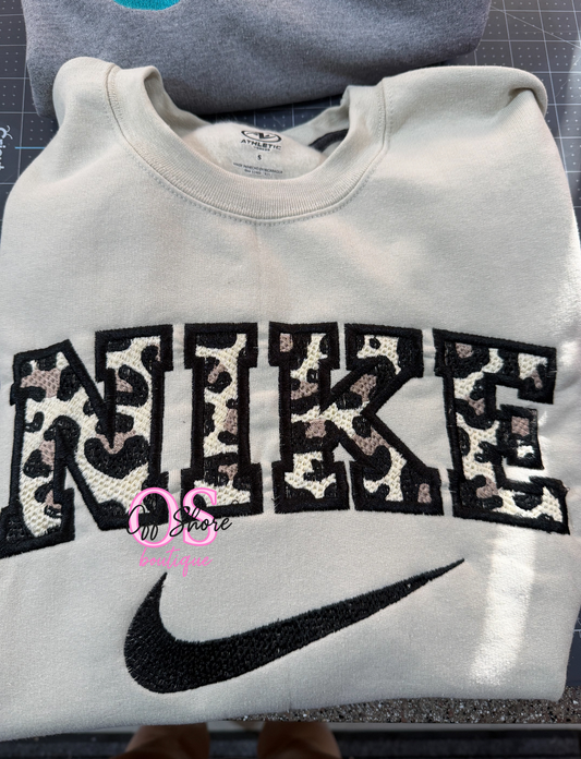 Custom Cheetah "Nike" Pullover