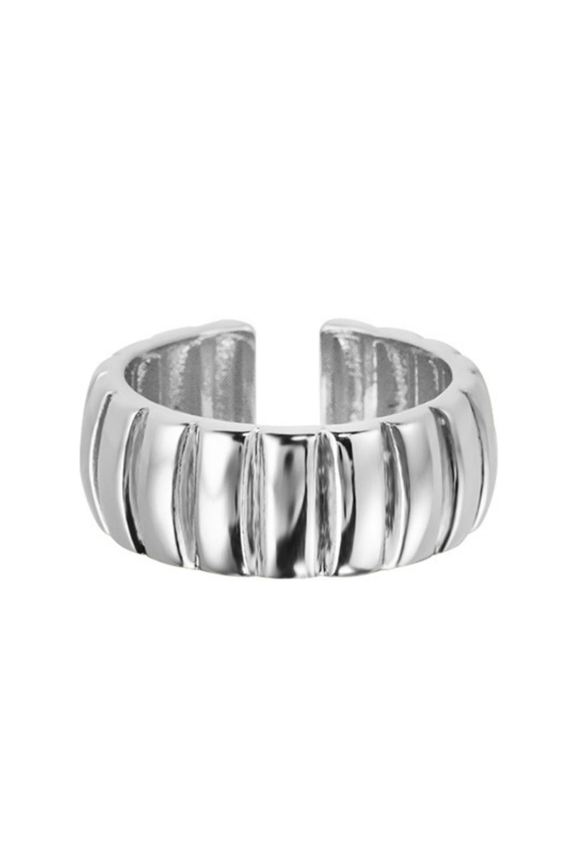 Spiral Nugget Ring – Open Band Stackable Jewelry ⚪⛓️